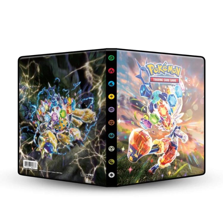 Pokemon Album 4 Tasche Scarlatto E Violetto Stellar Crown 80 Card Portafoglio