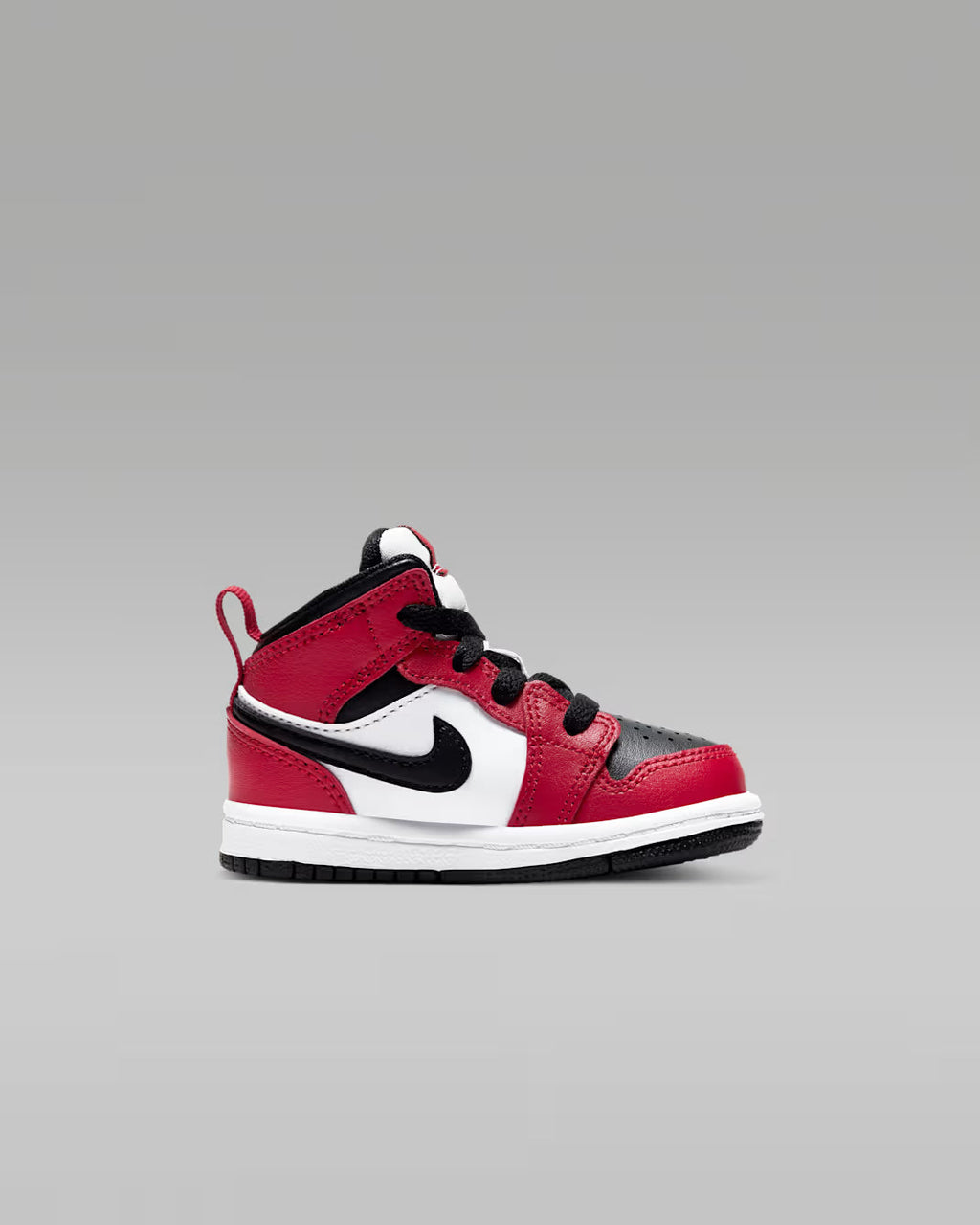 Jordan 1 Mid Sneakers Bambino Nero Rosso - 640735-069