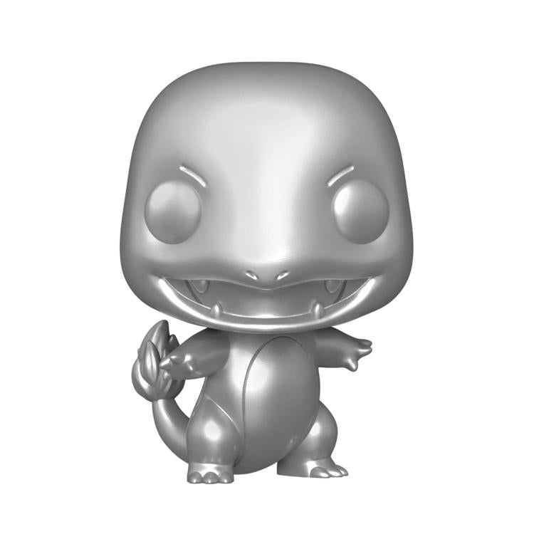 Funko Pop Pokemon 455 - Charmander Silver Metallic Vinyl Action Figure Statuetta