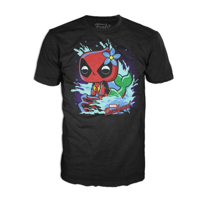 Funko Pop ! Mermaid Deadpool (321) Special Edition Con T-Shirt M Vinyl Figure