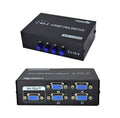 Switch Commutatore Vga 4 Ingressi 1 Uscita Selettore Lcd Tft Video Monitor Pc