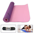 Tappetino Pilates Tappeto Yoga Materassino Fitness Gomma Tpe 6mm Bicolore Viola