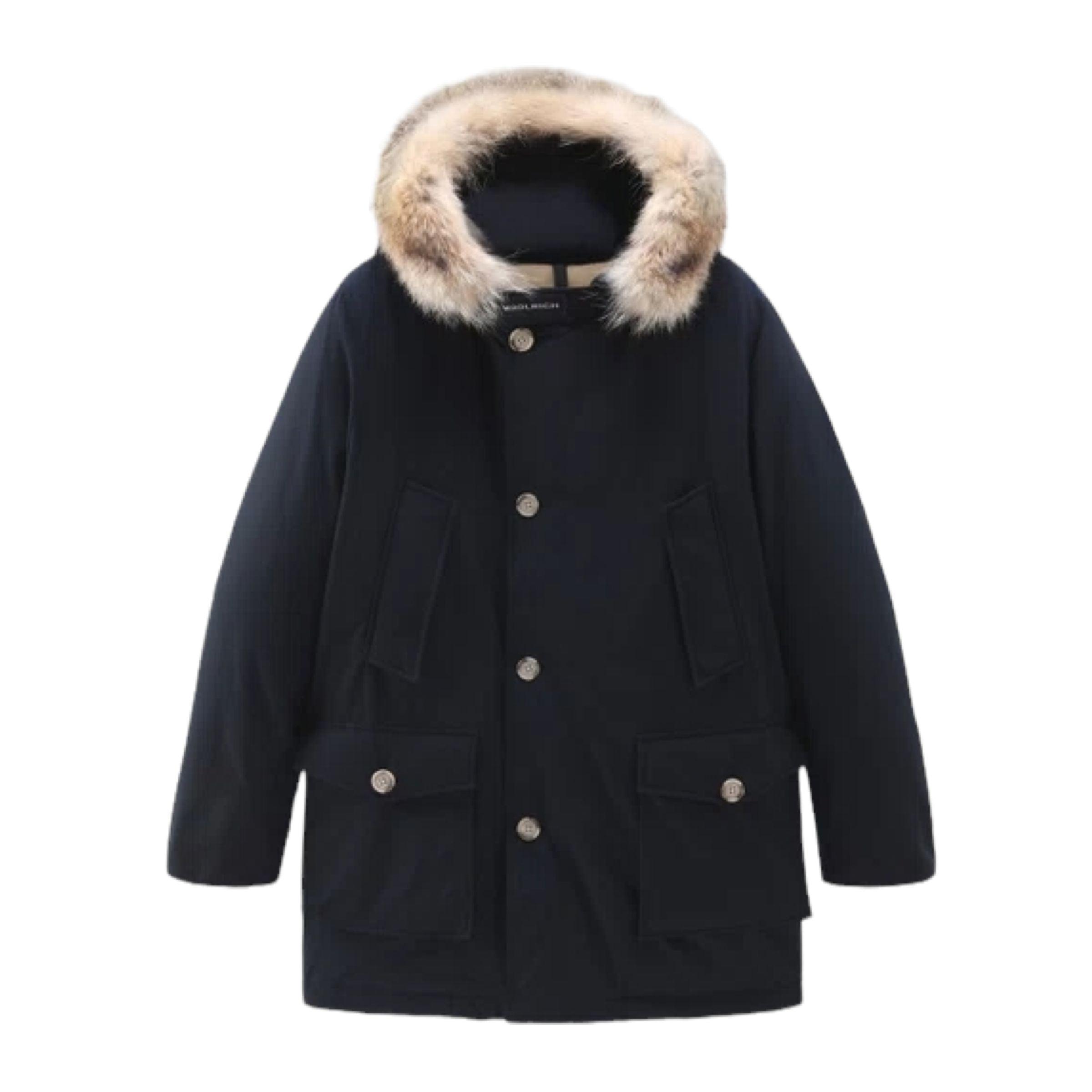 Giacca Arctic Detachable Fur Uomo Melton Blue