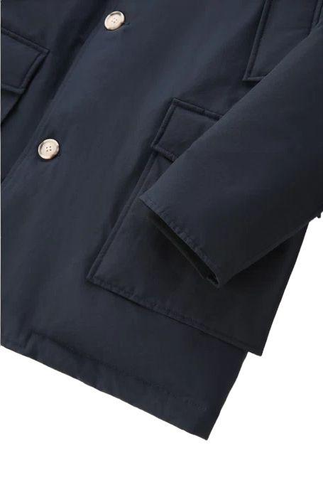 Giacca Arctic Detachable Fur Uomo Melton Blue