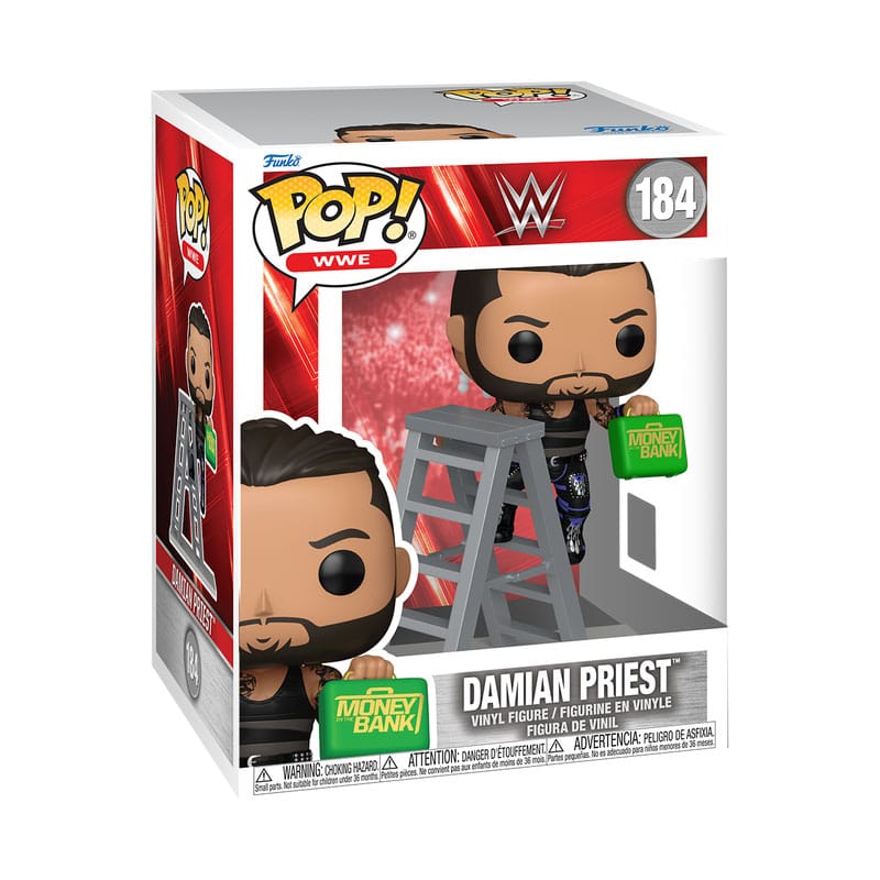 Funko Pop ! Wwe Premium - (184) Damian Priest MITB Wrestling Figure 12cm