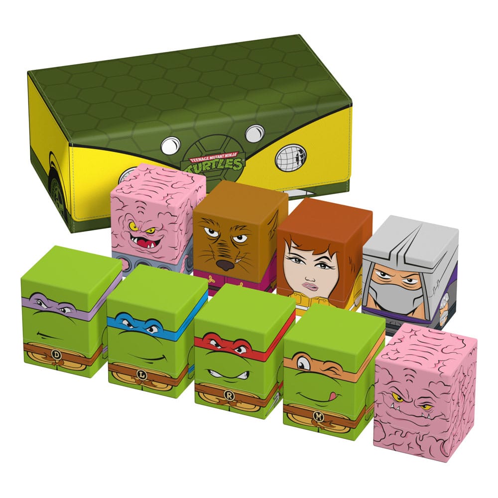 Squaroes Collectors Case TMNT Tartarughe Ninja Turtle Scatola Porta Mazzo Carte